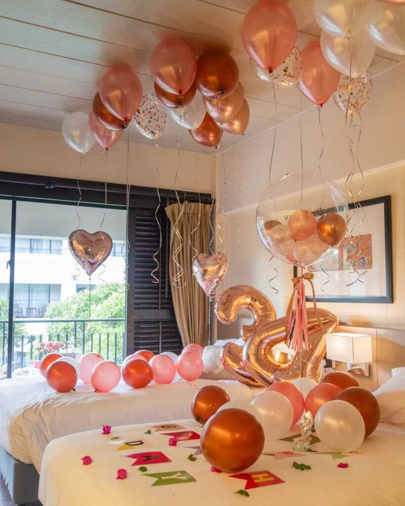 Romantic birthday surprise in Phuket